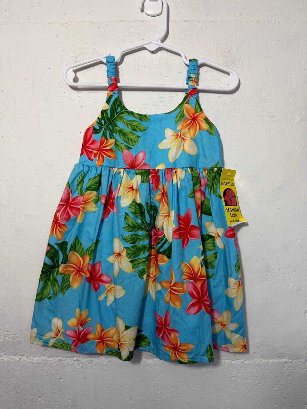 NEW RJC Hawaii Blue Girls 2T Dress Floral Tropical